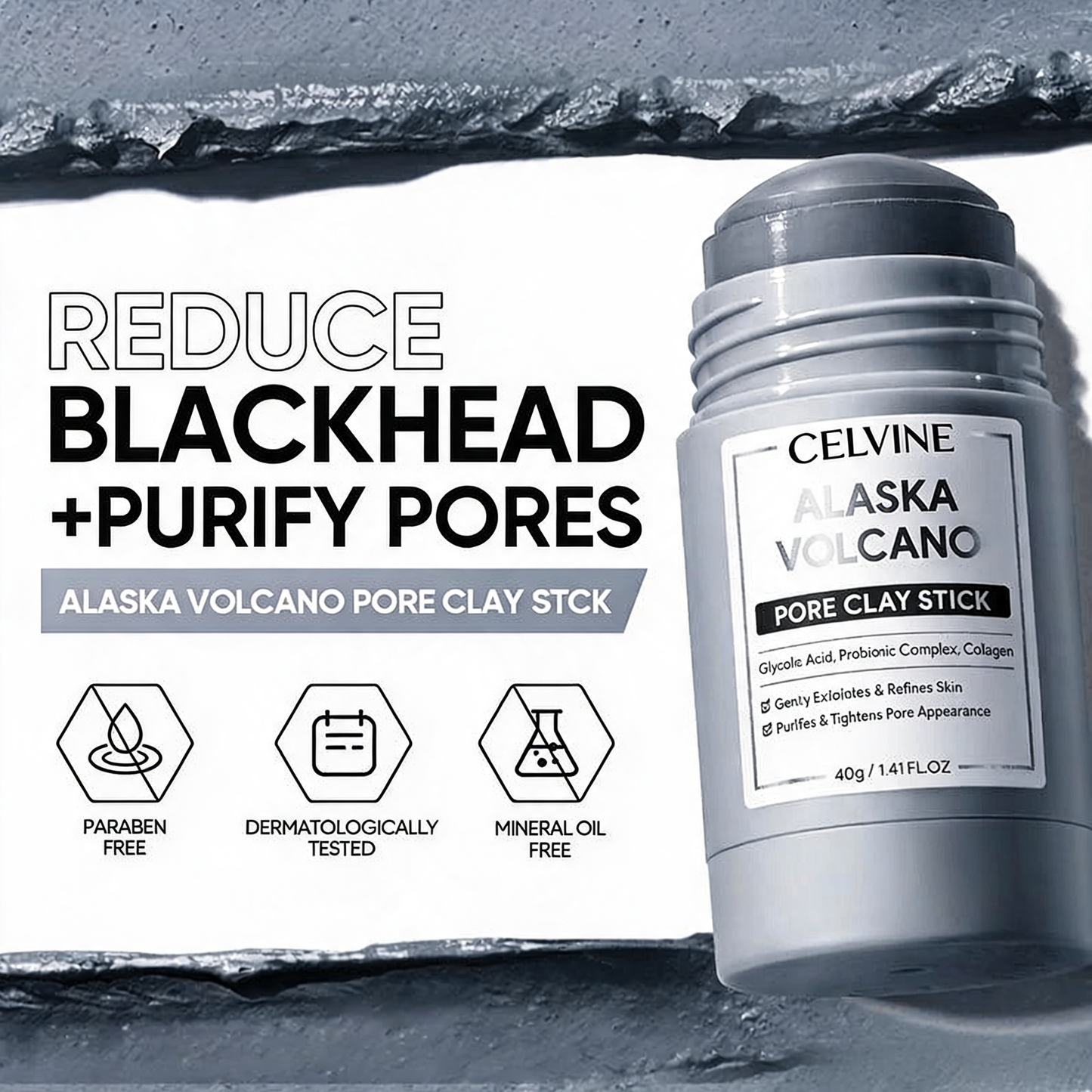 Celvine Clay Stick Masks