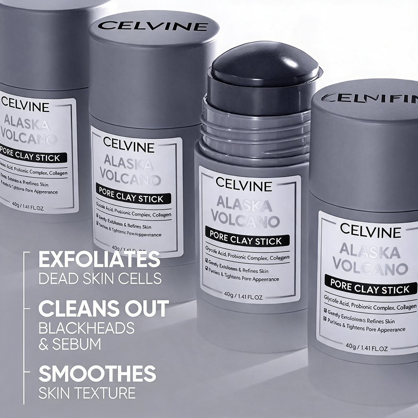 Celvine Clay Stick Masks