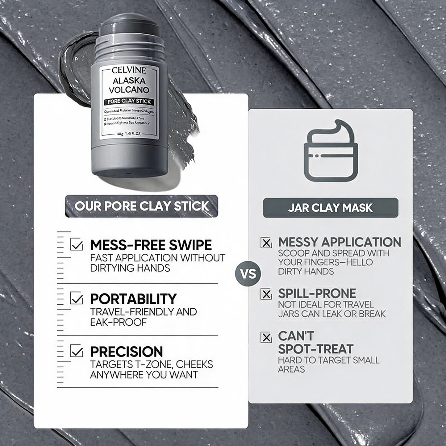 Celvine Clay Stick Masks