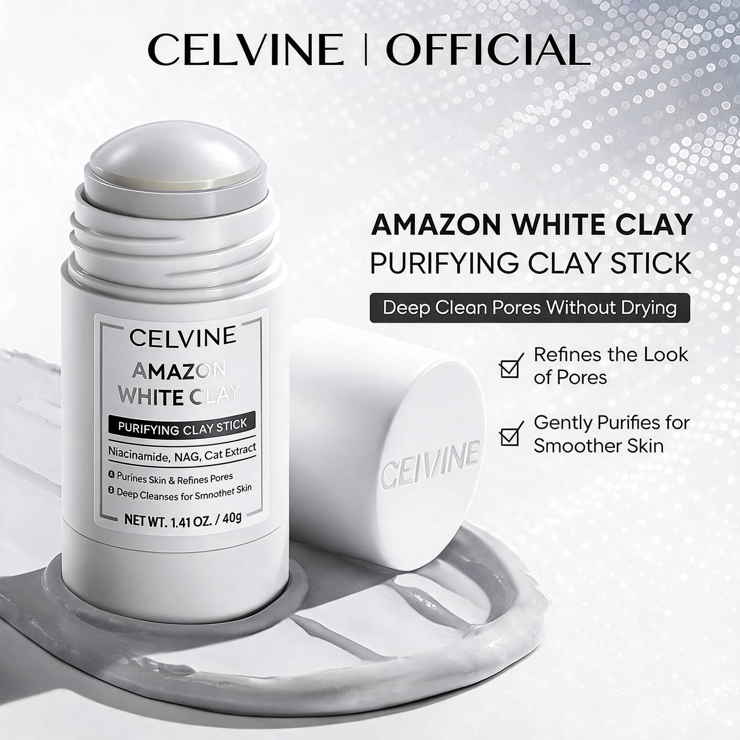 Celvine Clay Stick Masks